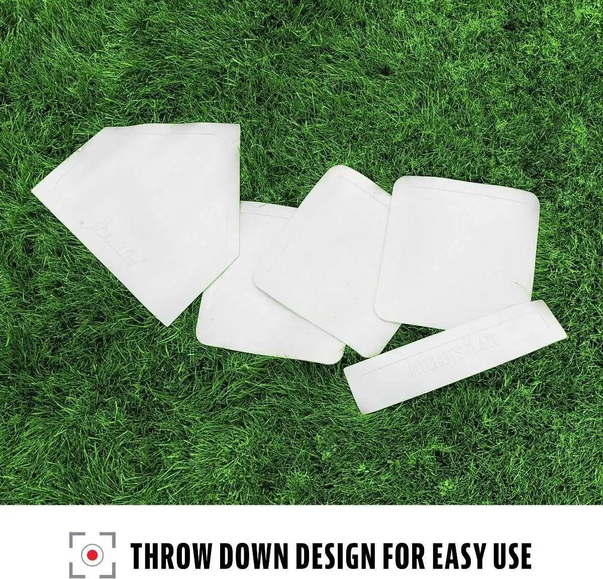 Franklin Mlb 5pc Throw Down Rubber Base Set - White