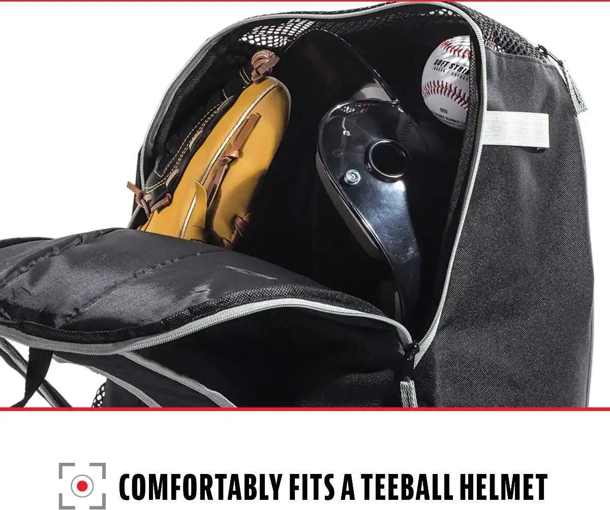 Franklin Mlb Baseball Softball Batpack Bag - Black Gray
