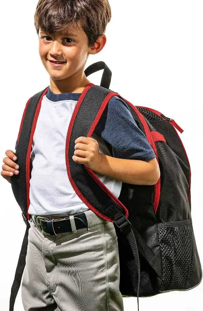 Franklin Mlb Baseball Softball Batpack Bag - Black Red