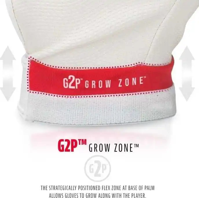 Franklin Mlb Teeball Grow 2 Pro Batting Gloves - White Red Blue