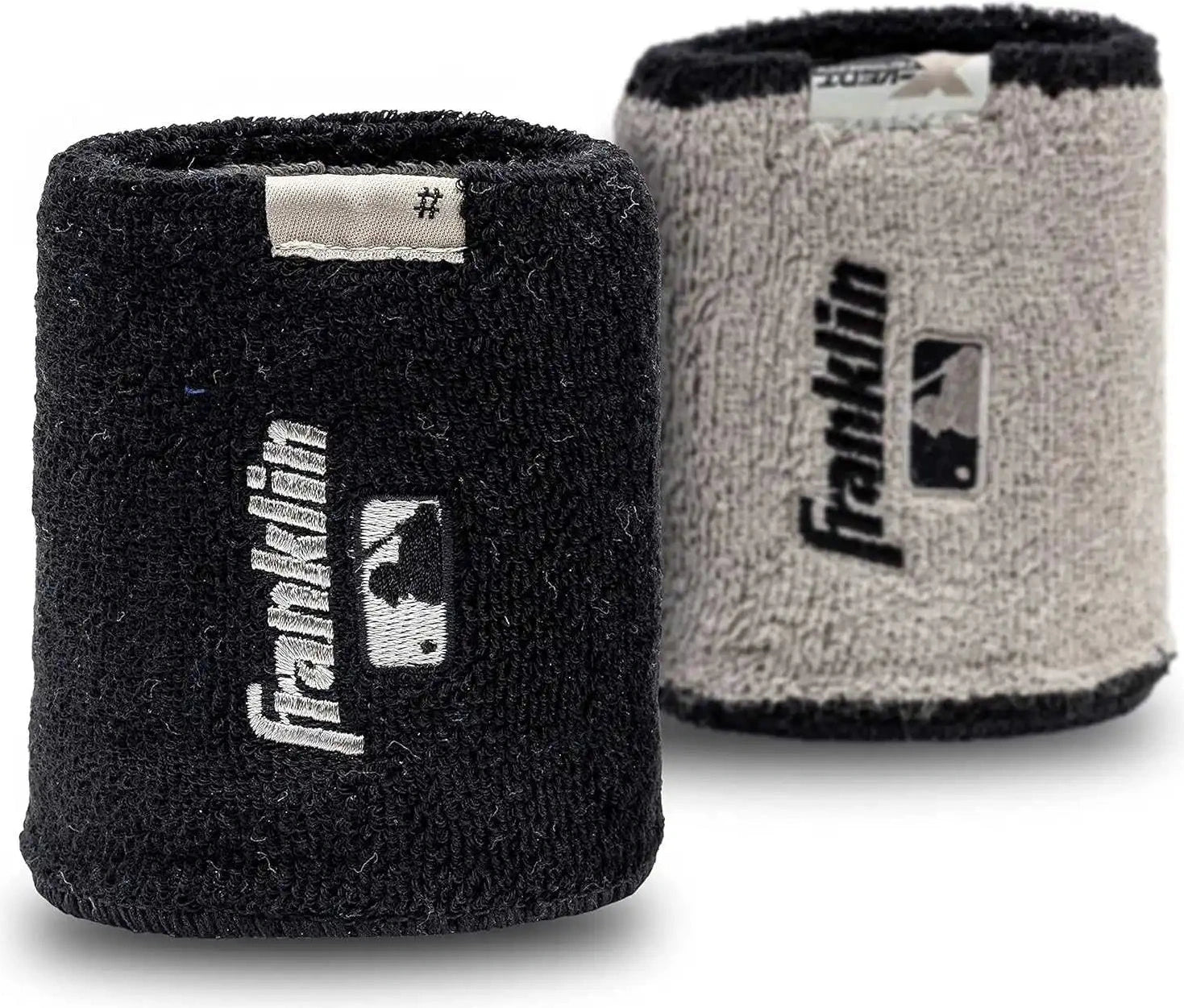 Franklin Mlb X-vent Reversible Wristband 4’’ - Black Gray - Length