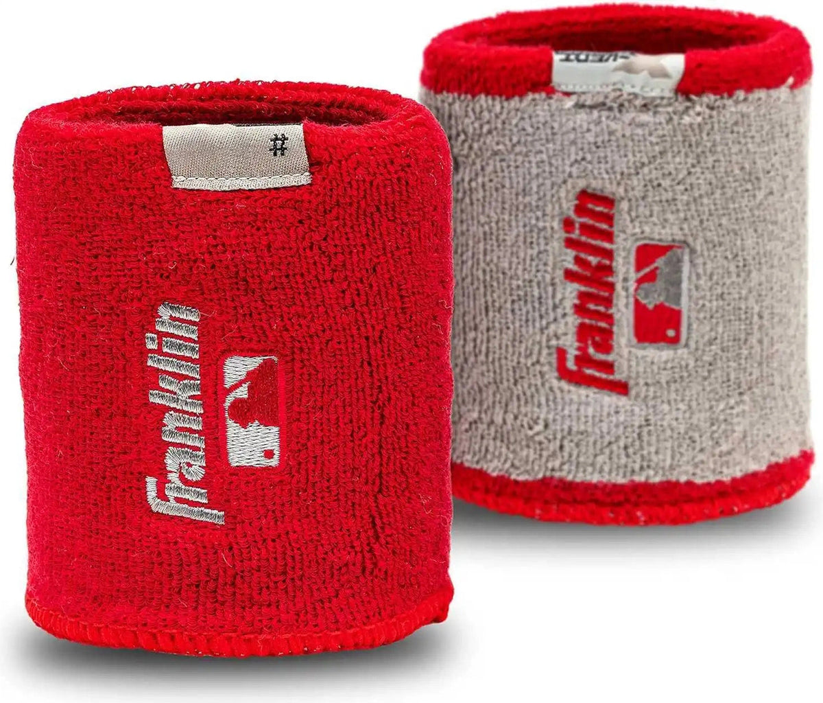 Franklin Mlb X-vent Reversible Wristband 4’’ - Scarlet Gray - Red / Length