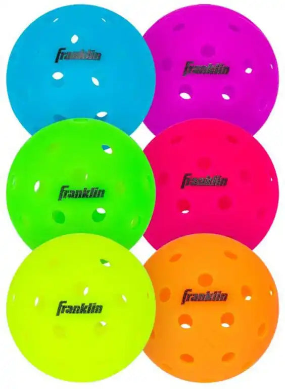 Franklin Neon X-40 Outdoor Pickleballs 6x