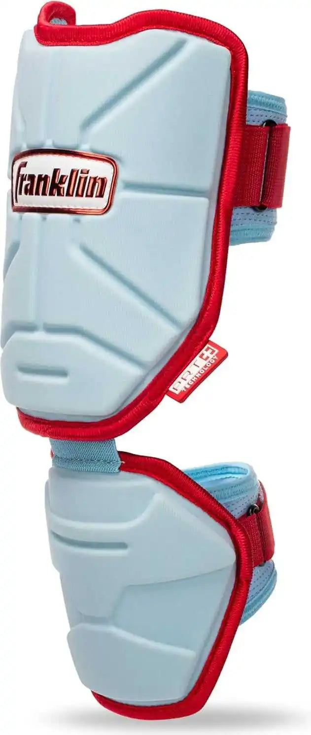 Franklin Prt Protective Adult Batter’s Elbow Guard - Columbia Blue Red
