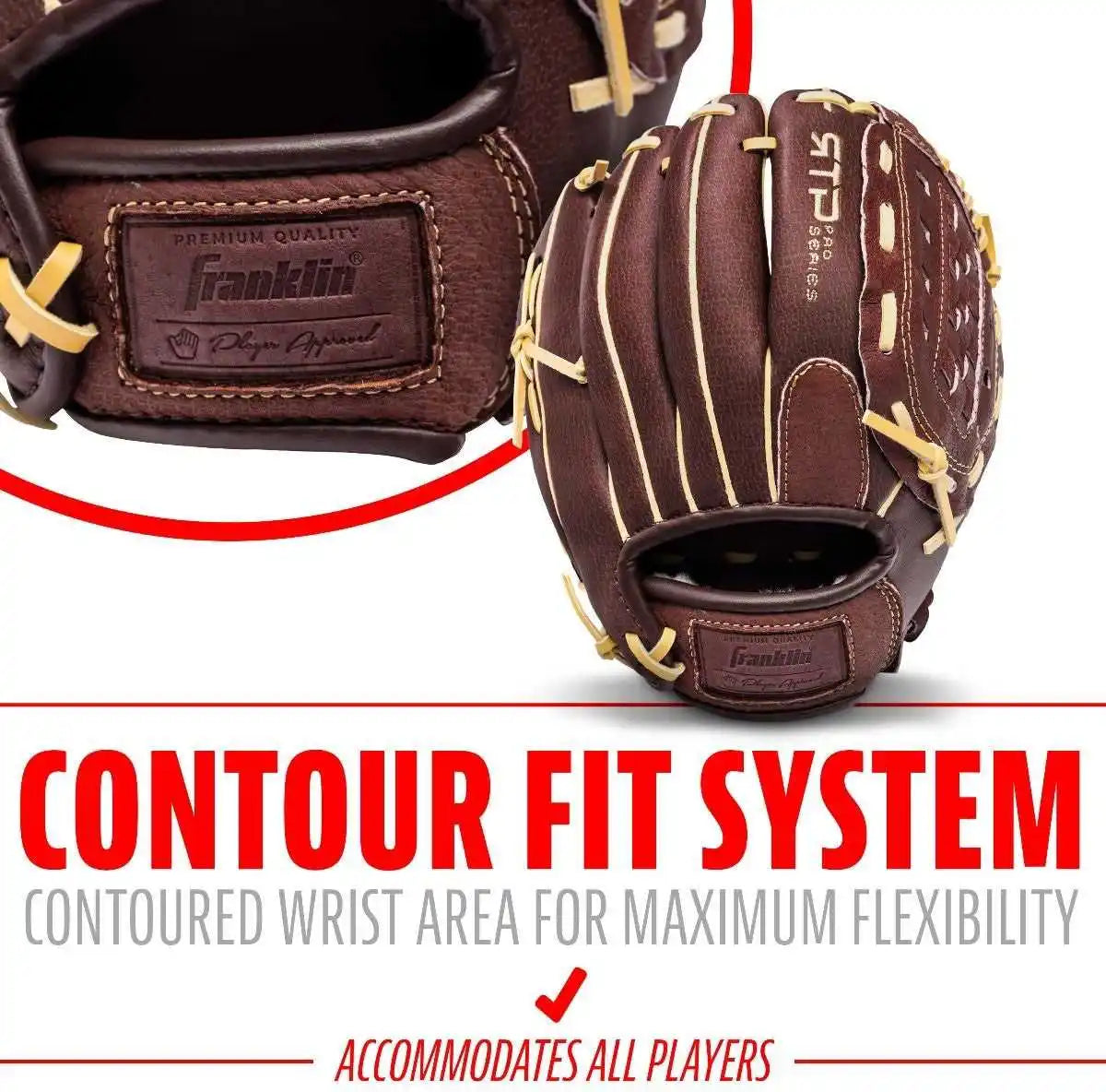 Franklin Rtp Pro Series 10.00’’ Utility Glove - Brown Camel - Right