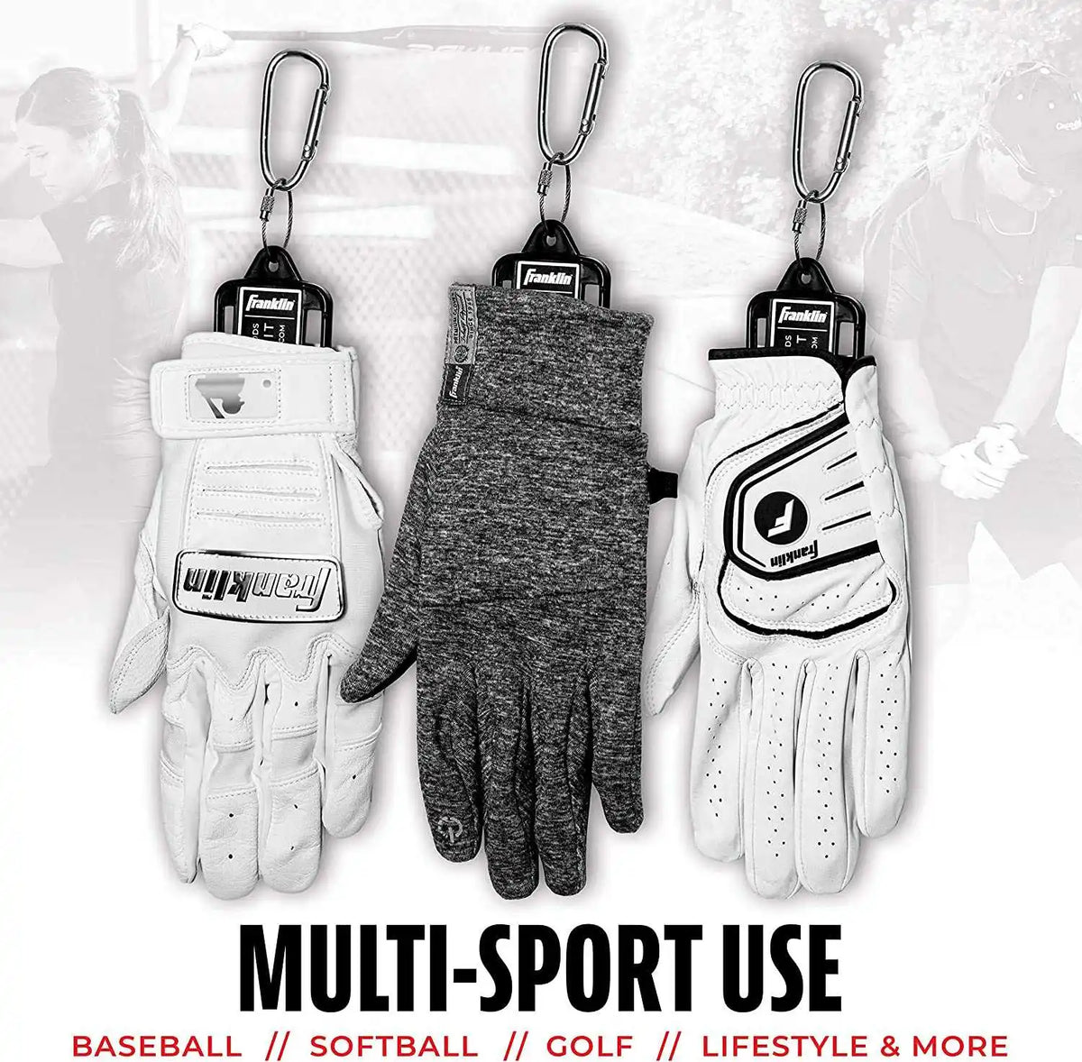 Franklin Sports Batting Glove Aerator Inserts Black