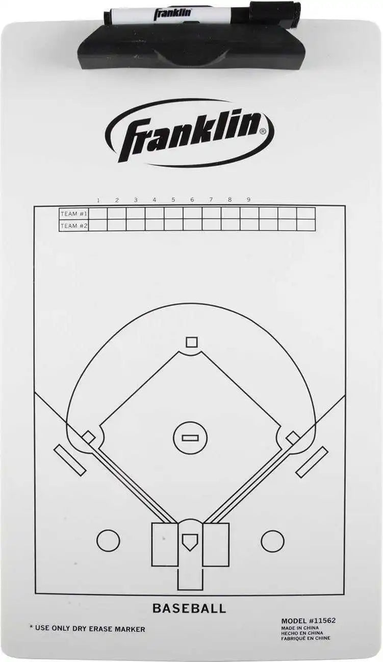 Franklin Sports Coach Clipboard 15.75’’ x 9’’ - White