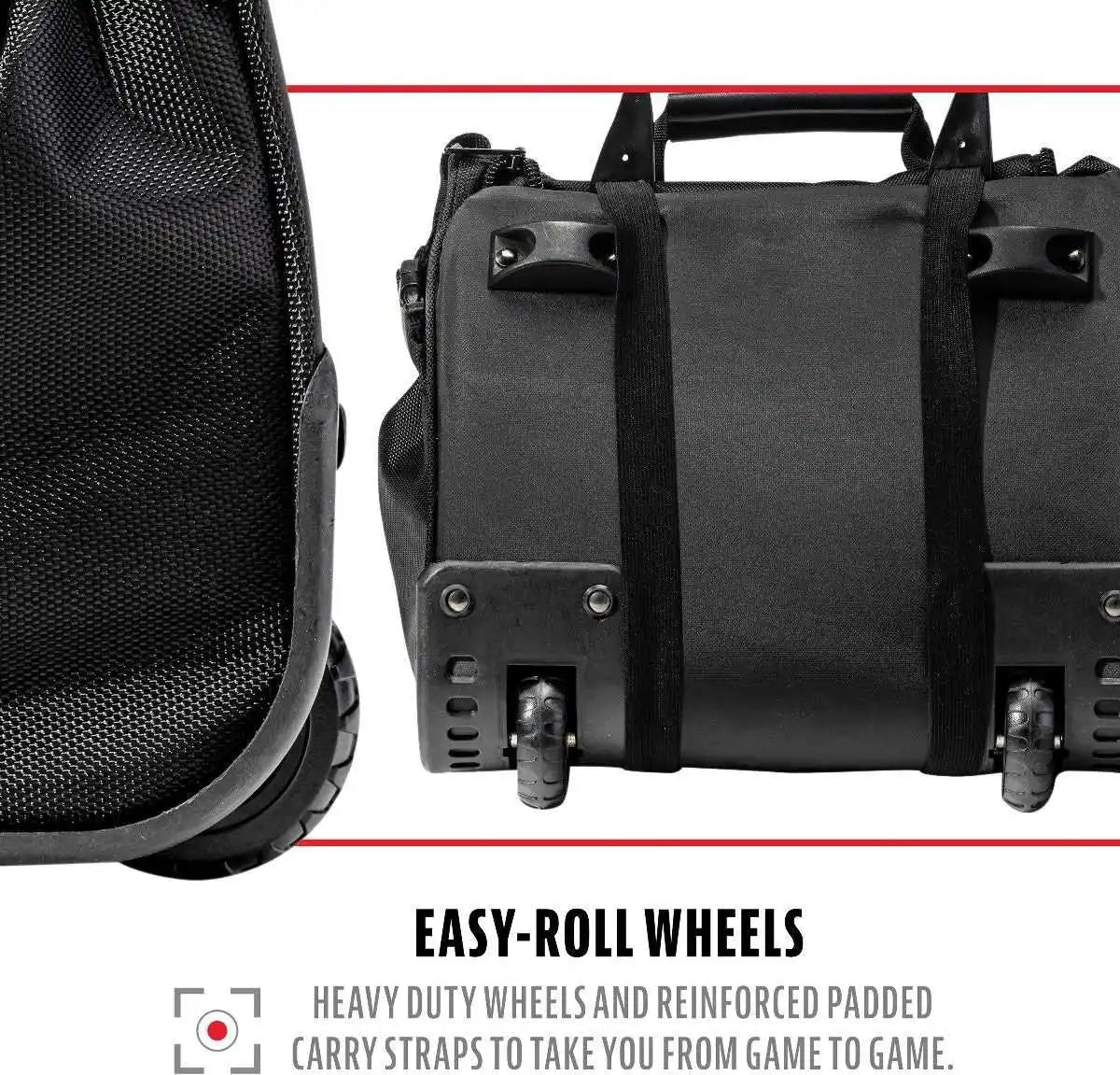 Franklin Travel Roller Baseball Bag - Black