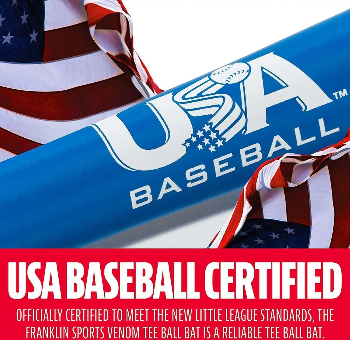 Franklin Venom 1100 (-11) Usa Approved 2 1/4’’ Tee Ball Bat - Black Blue