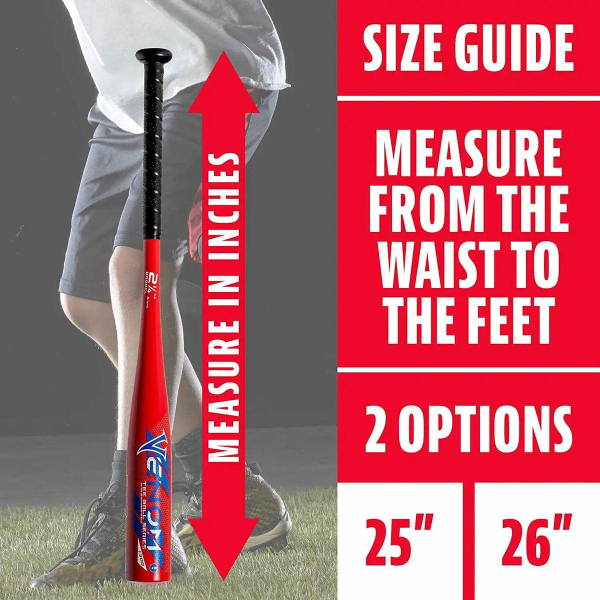 Franklin Venom 1300 (-13) Usa Approved 2 1/4’’ Tee Ball Bat - Red