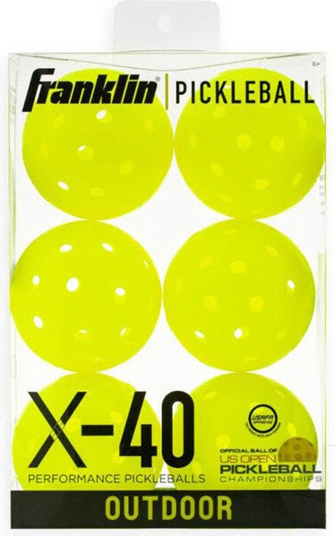 Franklin X-40 Pickleballs (6x) (optic) - Yellow