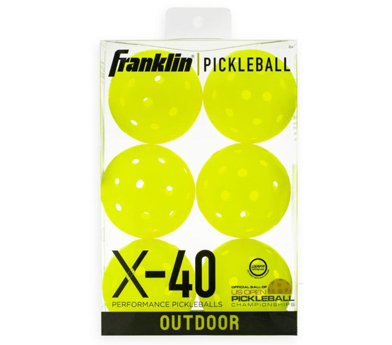 Franklin X-40 Pickleballs (6x) - Yel / Os
