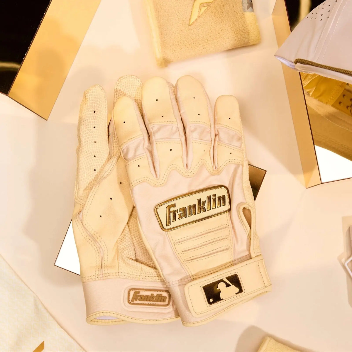 Franklin Youth Cfx Pro Batting Gloves - Vanilla Gold