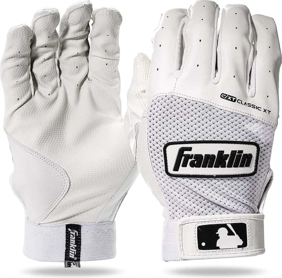 Franklin Youth Classic Xt Batting Gloves - White
