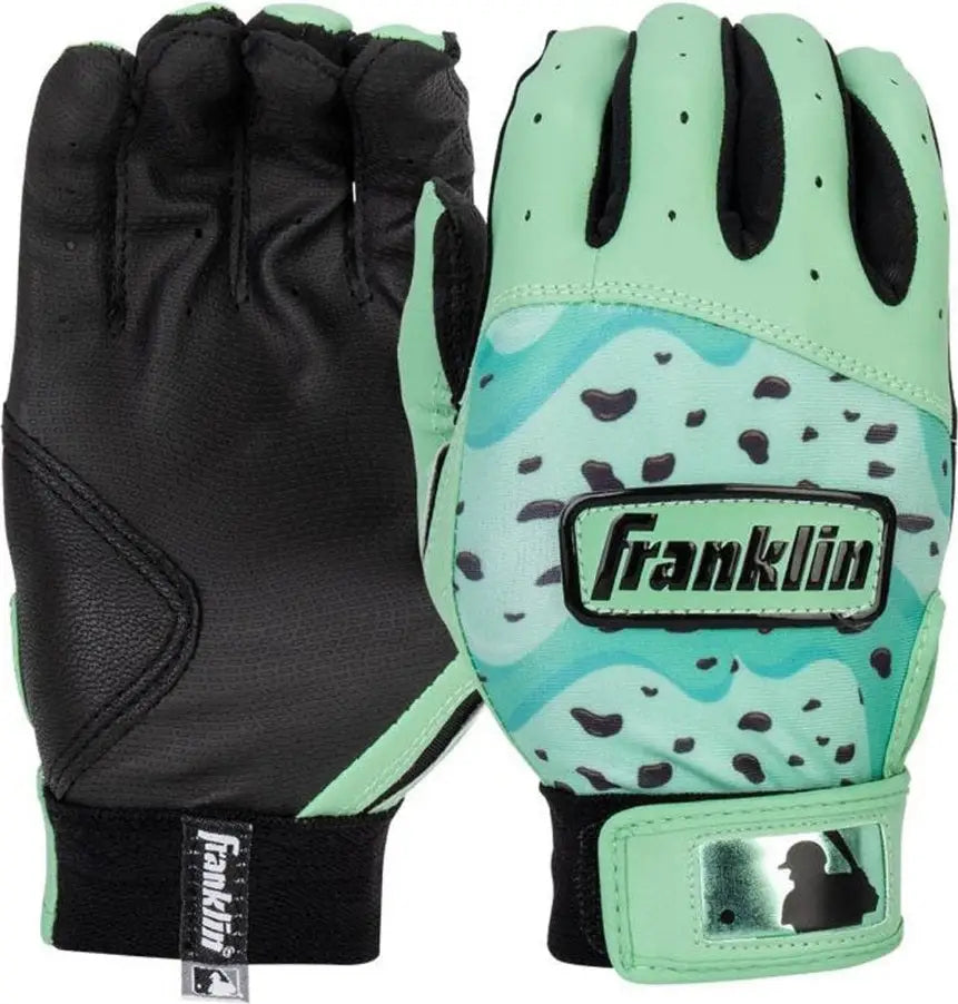 Franklin Youth Digitek Batting Gloves - Mint Chip