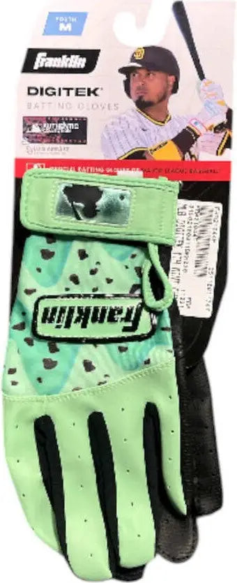 Franklin Youth Digitek Batting Gloves - Mint Chip