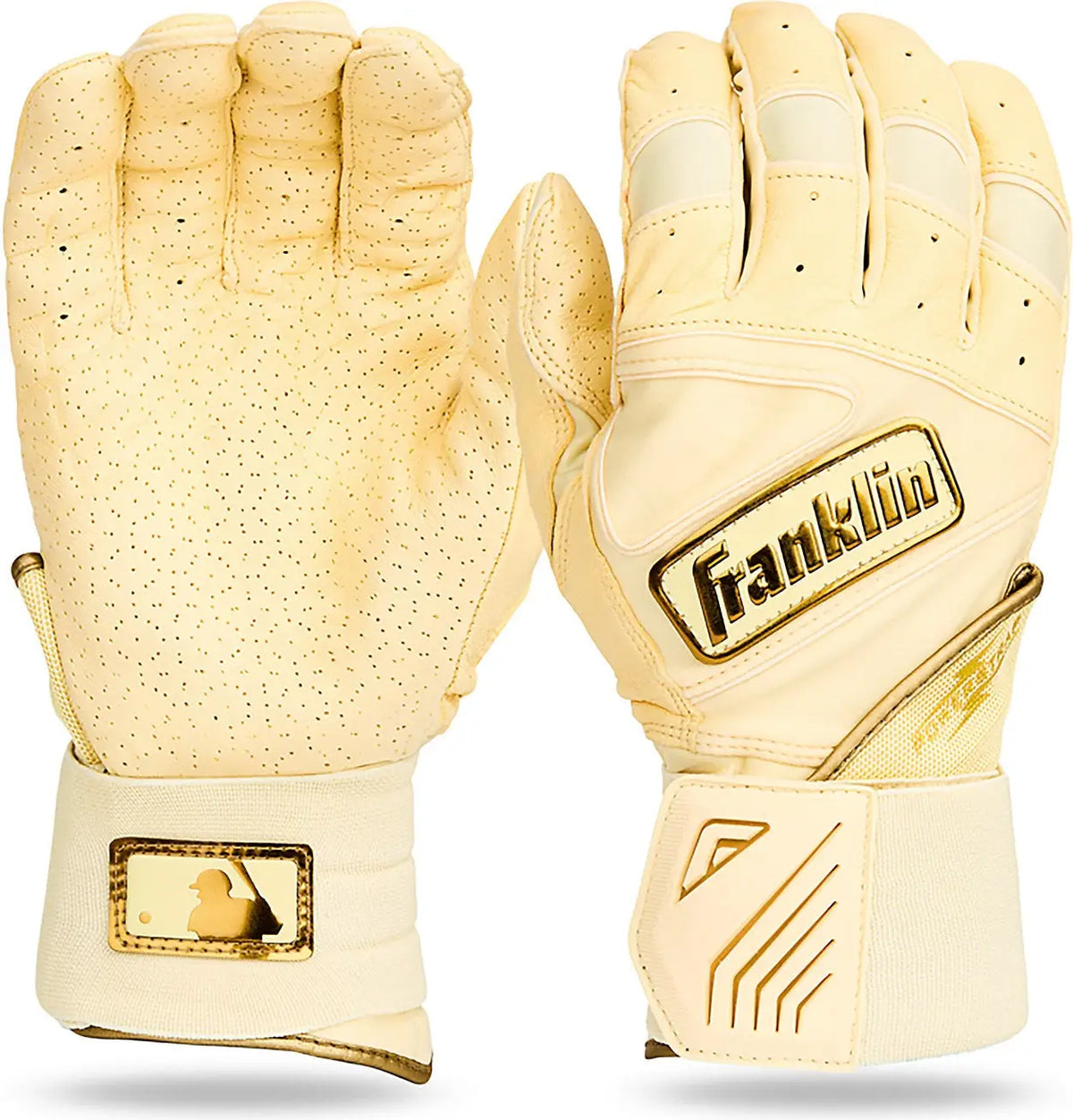 Franklin Youth Infinite Powerstrap Batting Gloves - Vanilla Gold