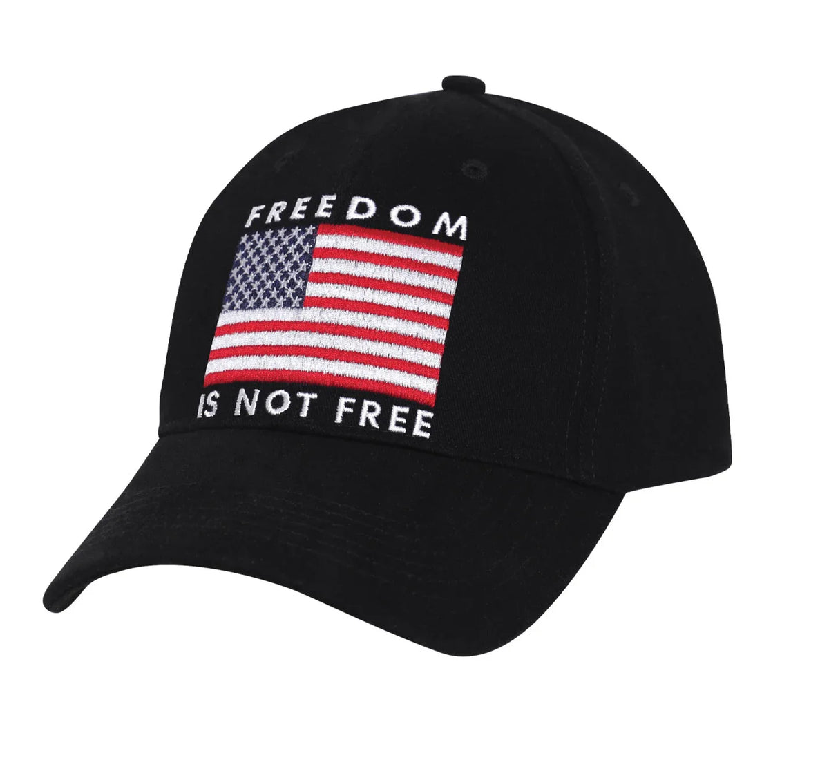 Freedom is not Free Low Profile Cap - Black