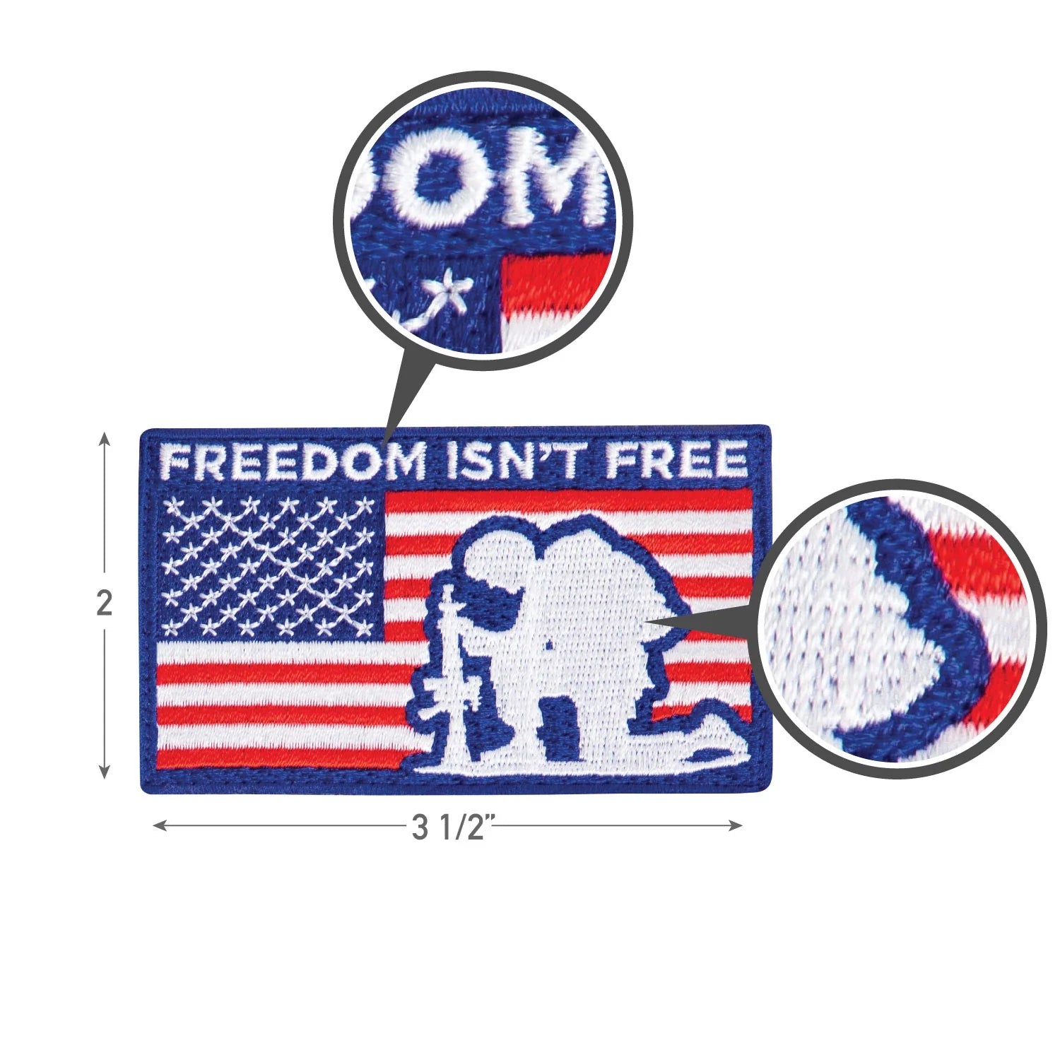 Freedom Isn’t Free Patch with Hook Back