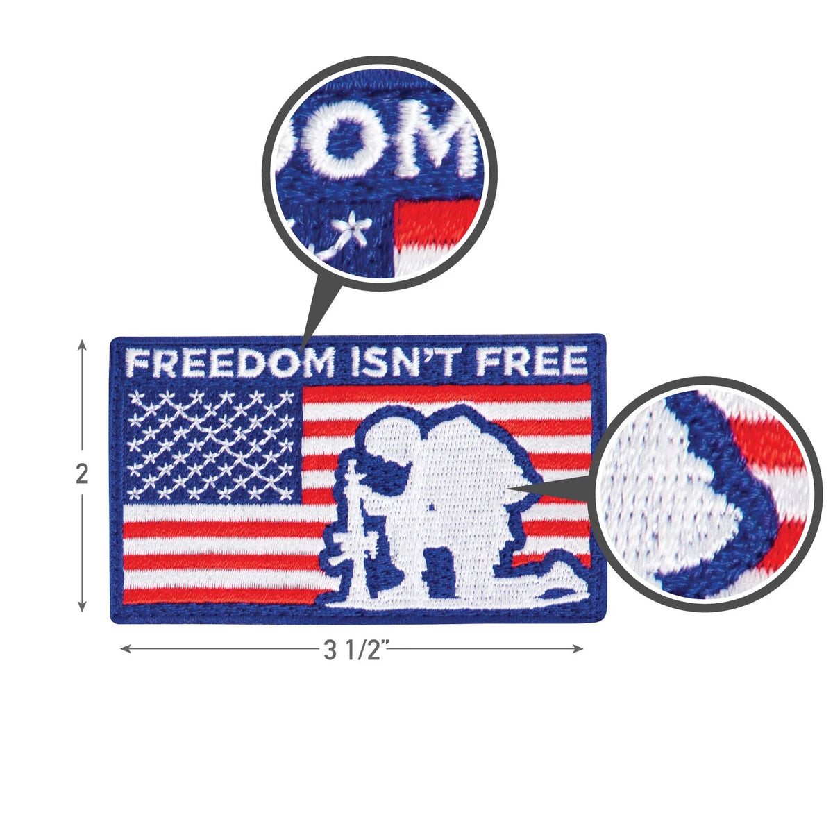 Freedom Isn’t Free Patch with Hook Back