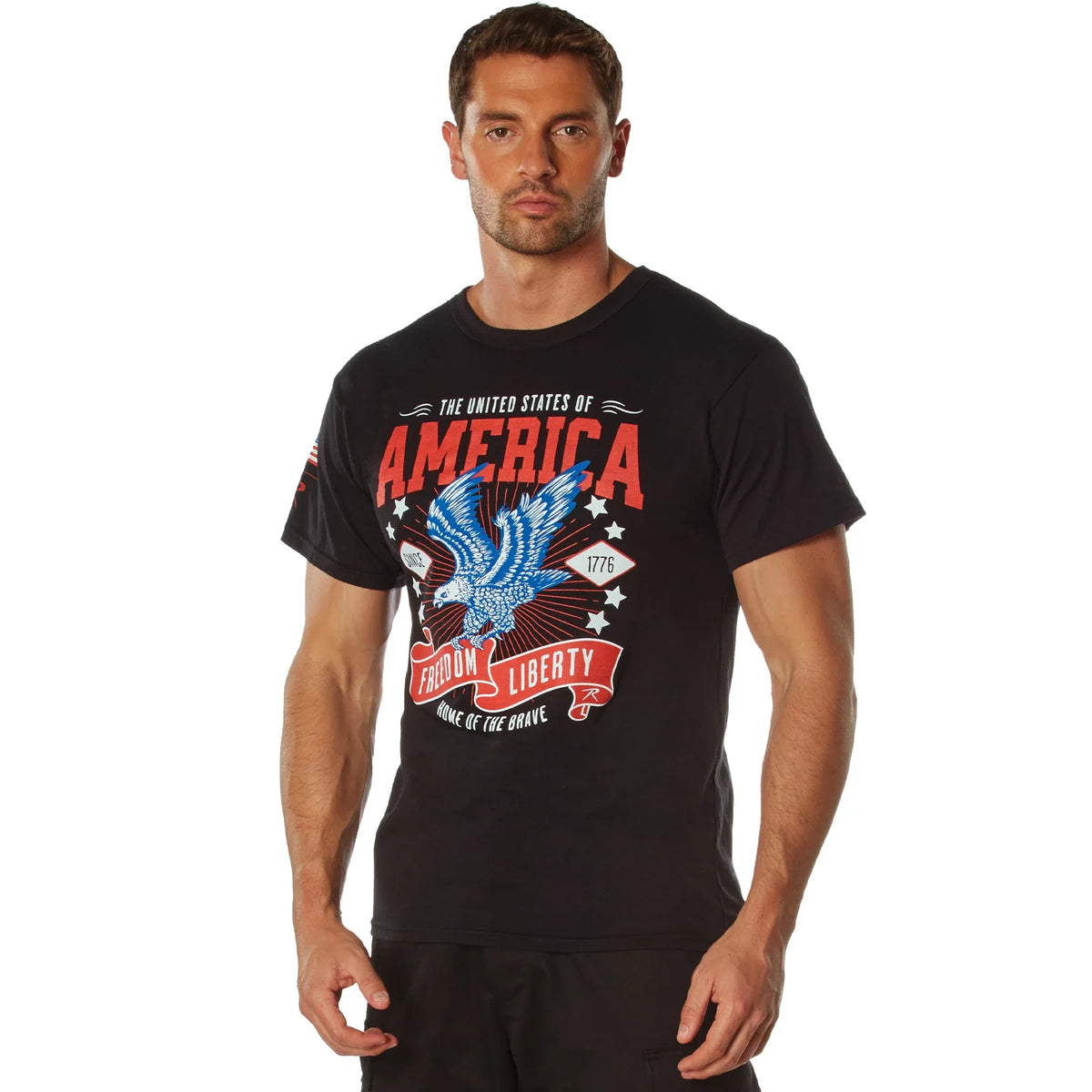 Freedom & Liberty T-shirt - Black / s