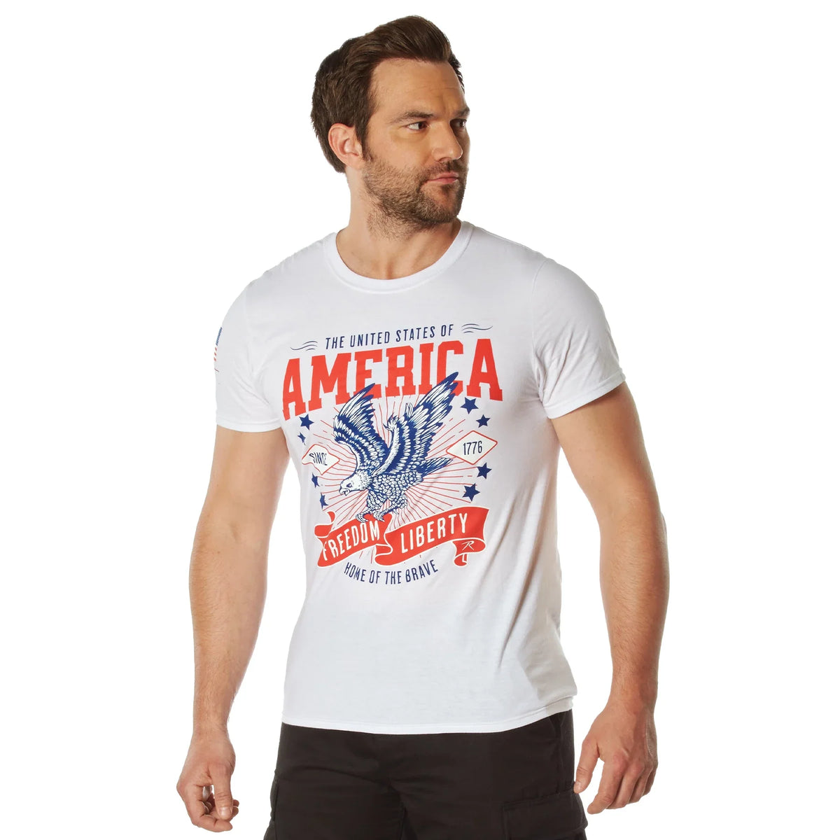 Freedom & Liberty T-shirt - White / s