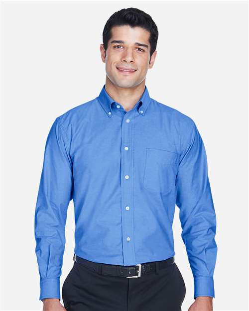 French Blue Men&#39;s Long Sleeve Oxford Shirt - M600