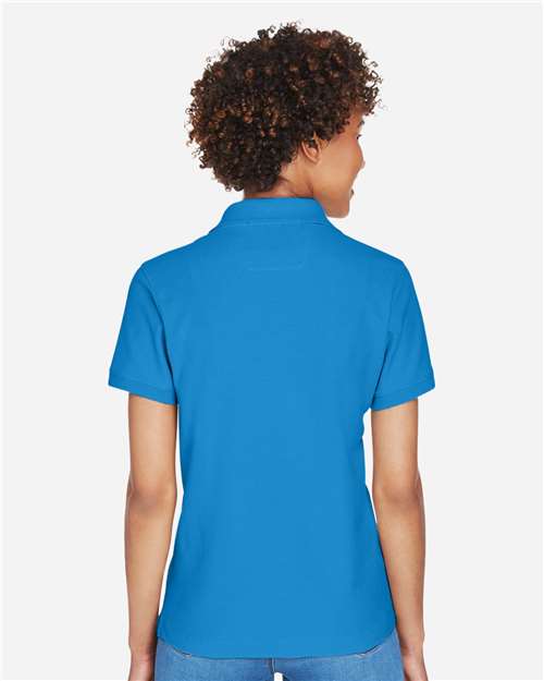 French Blue Women&#39;s Pima Piqué Polo - D100W