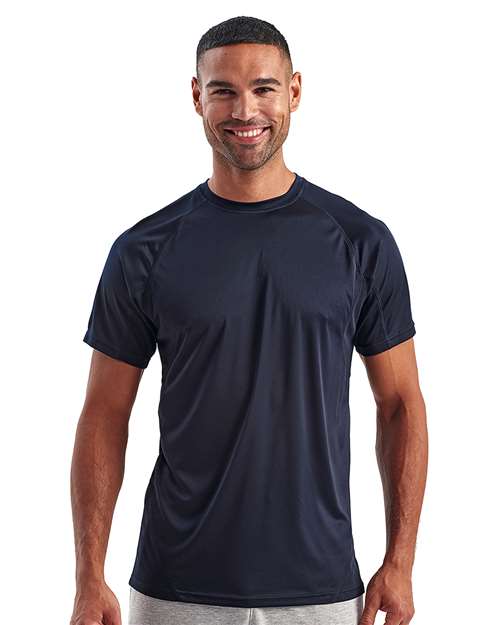 French Navy Panelled Tech T-Shirt - TD011