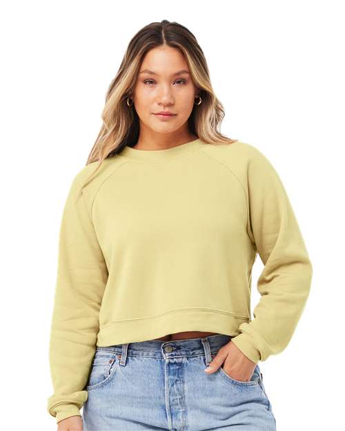 French Vanilla Women&#39;s Raglan Pullover Fleece - 7505