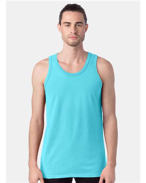 Front View of Freshwater Garment-Dyed Unisex Tank Top - GDH300