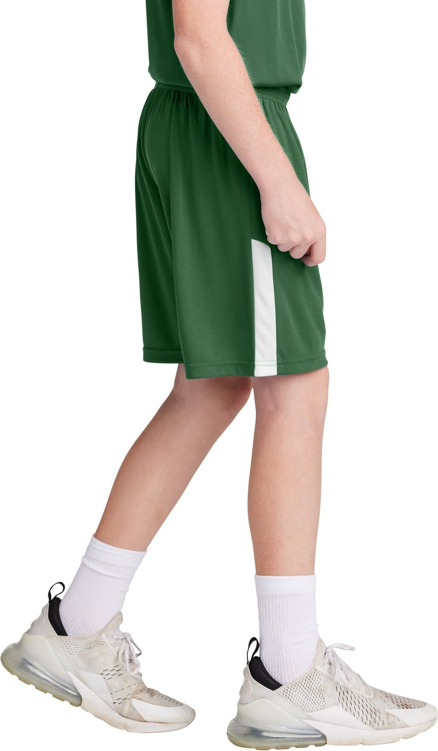 FrGn/White Sport-Tek Youth Competitor United 5" Short YST103