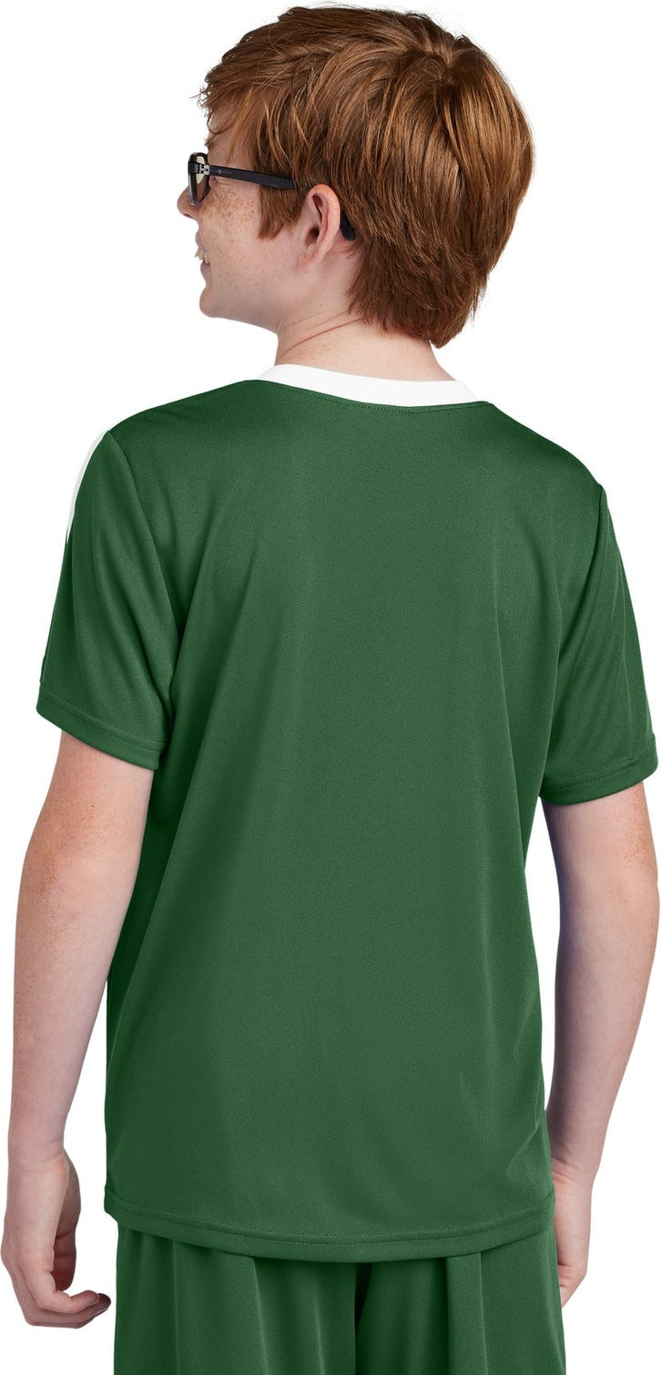 FrGn/White Sport-Tek Youth Competitor United Crew YST100