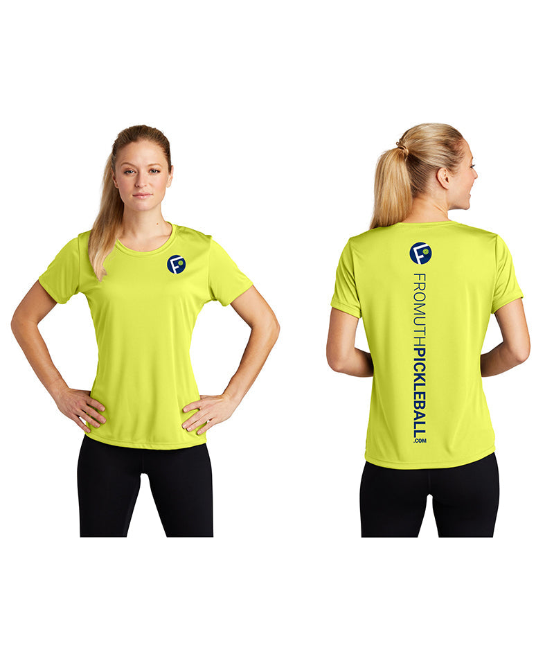 Fromuth Pickleball Vertical Logo Tee (w) - Yel / Xs