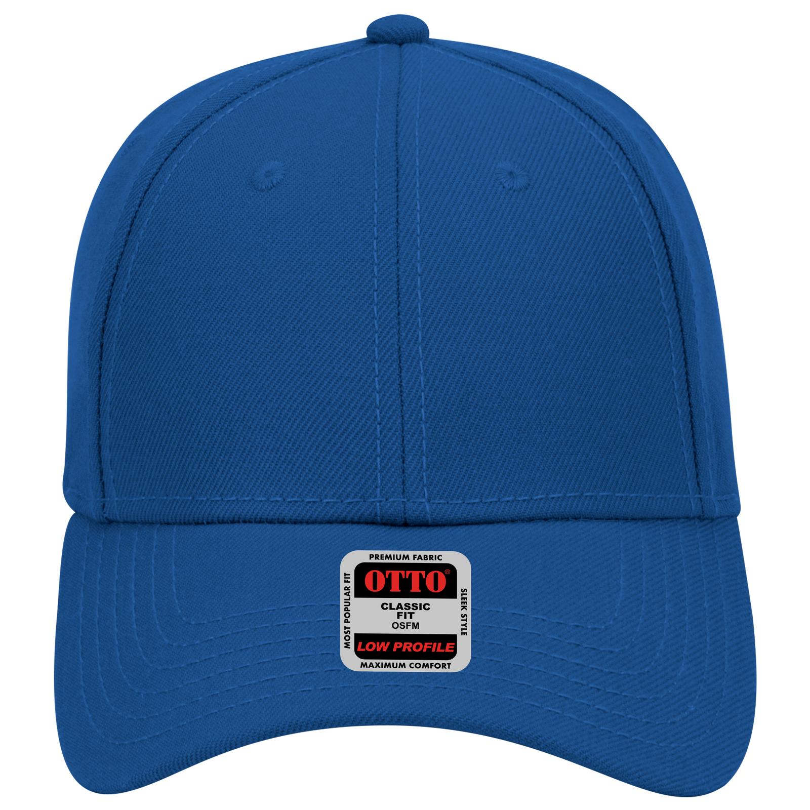 Front View of 001 - Royal OTTO CAP 6 Panel Low Profile Baseball Cap