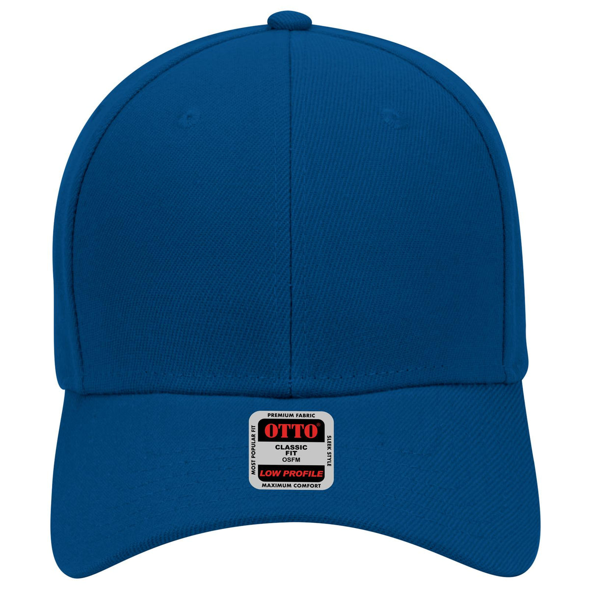 Front View of 001 - Royal OTTO CAP 6 Panel Low Profile Baseball Cap