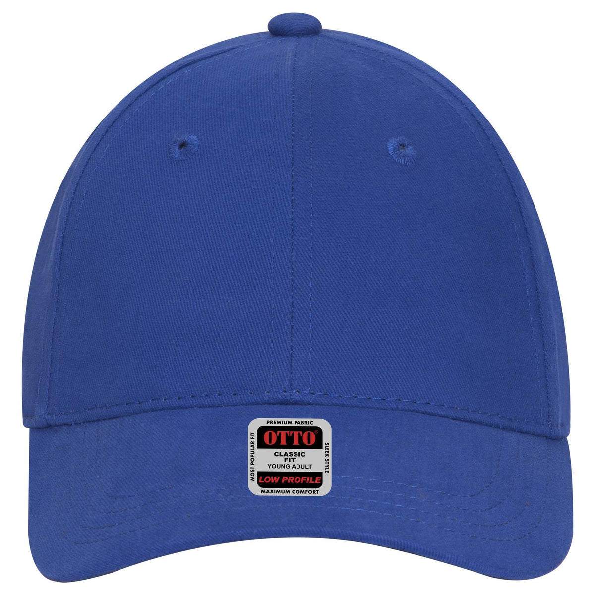 Front View of 001 - Royal OTTO CAP 6 Panel Low Profile Baseball Cap