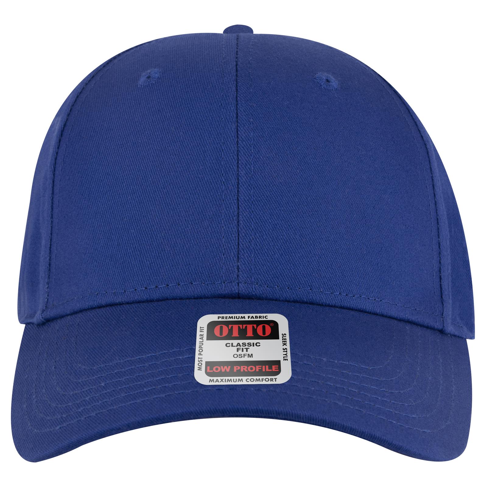 Front View of 001 - Royal OTTO CAP 6 Panel Low Profile Baseball Cap