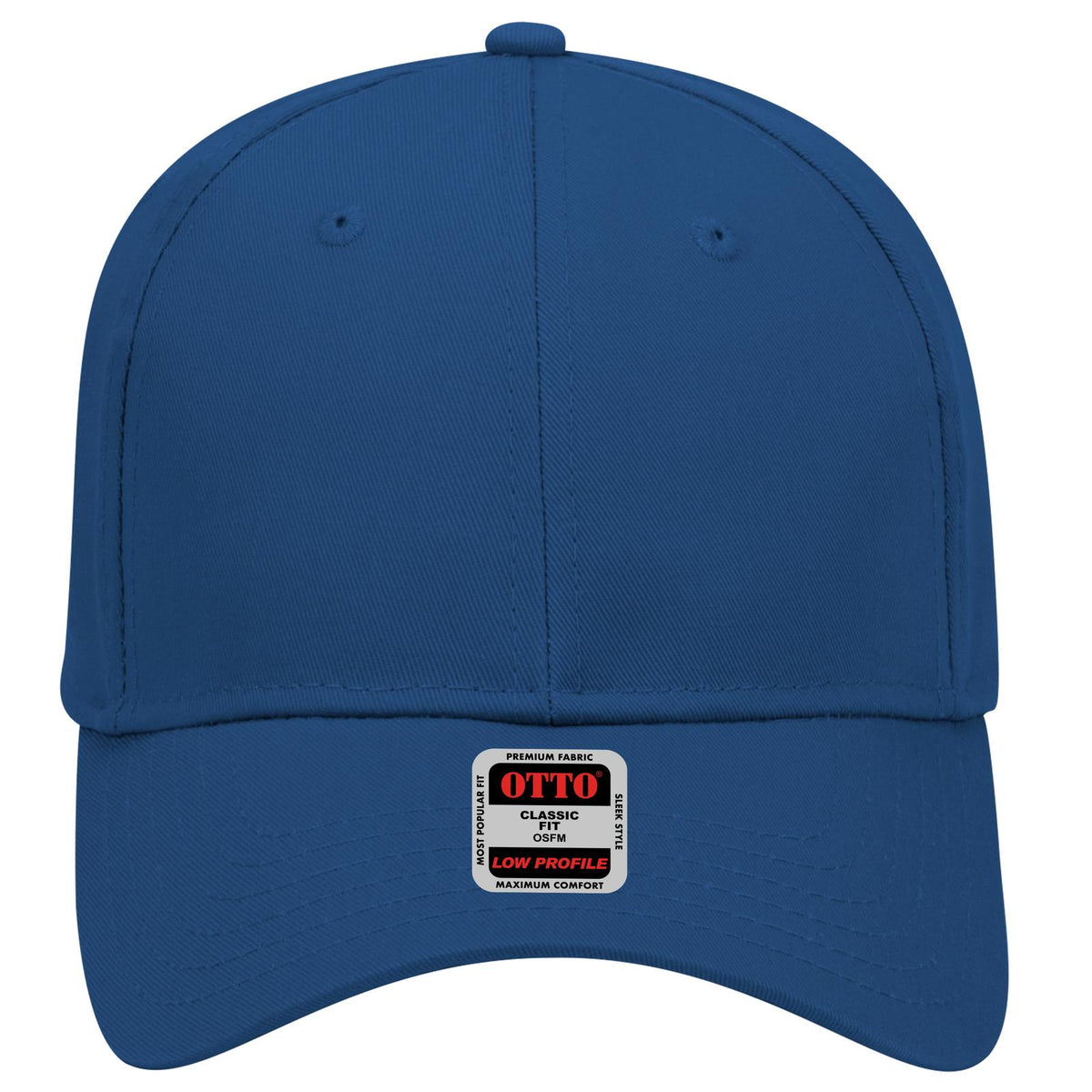 Front View of 001 - Royal OTTO CAP 6 Panel Low Profile Baseball Cap