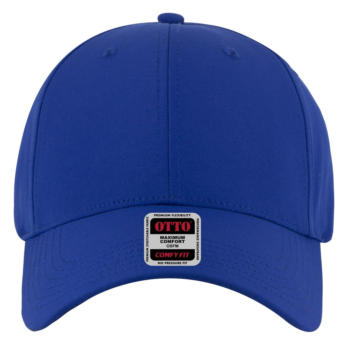 Front View of 001 - Royal OTTO CAP "OTTO COMFY FIT" 6 Panel Low Profile Baseball Cap