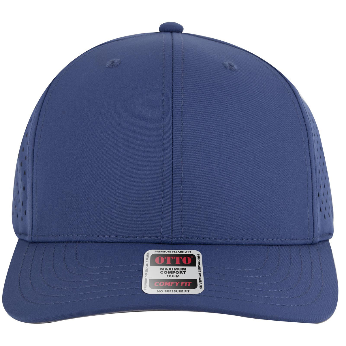 Front View of 001 - Royal OTTO CAP "OTTO COMFY FIT" 6 Panel Mid Profile Baseball Cap