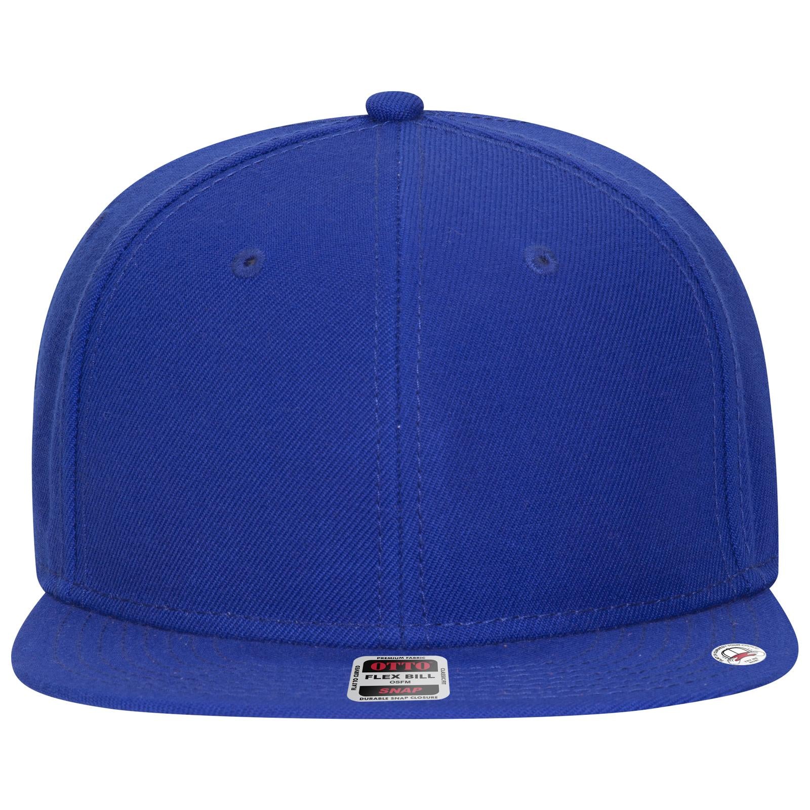 Front View of 001 - Royal OTTO CAP "OTTO SNAP" 6 Panel Pro Style Snapback Hat