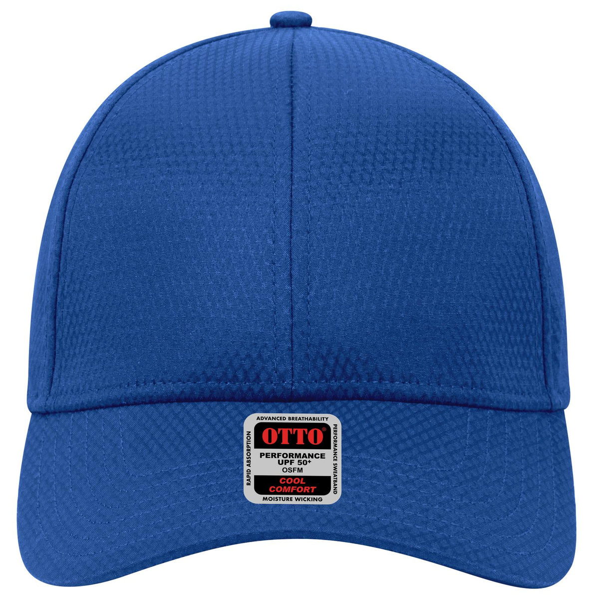 Front View of 001 - Royal OTTO CAP UPF 50+ 6 Panel Low Profile Baseball Cap