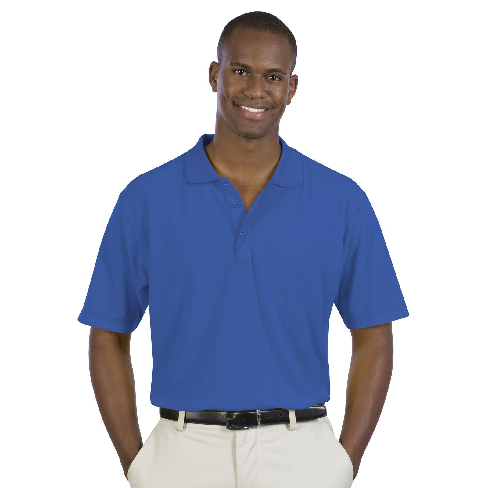 Front View of 001 - Royal OTTO Men's Comfortable Sport Shirt