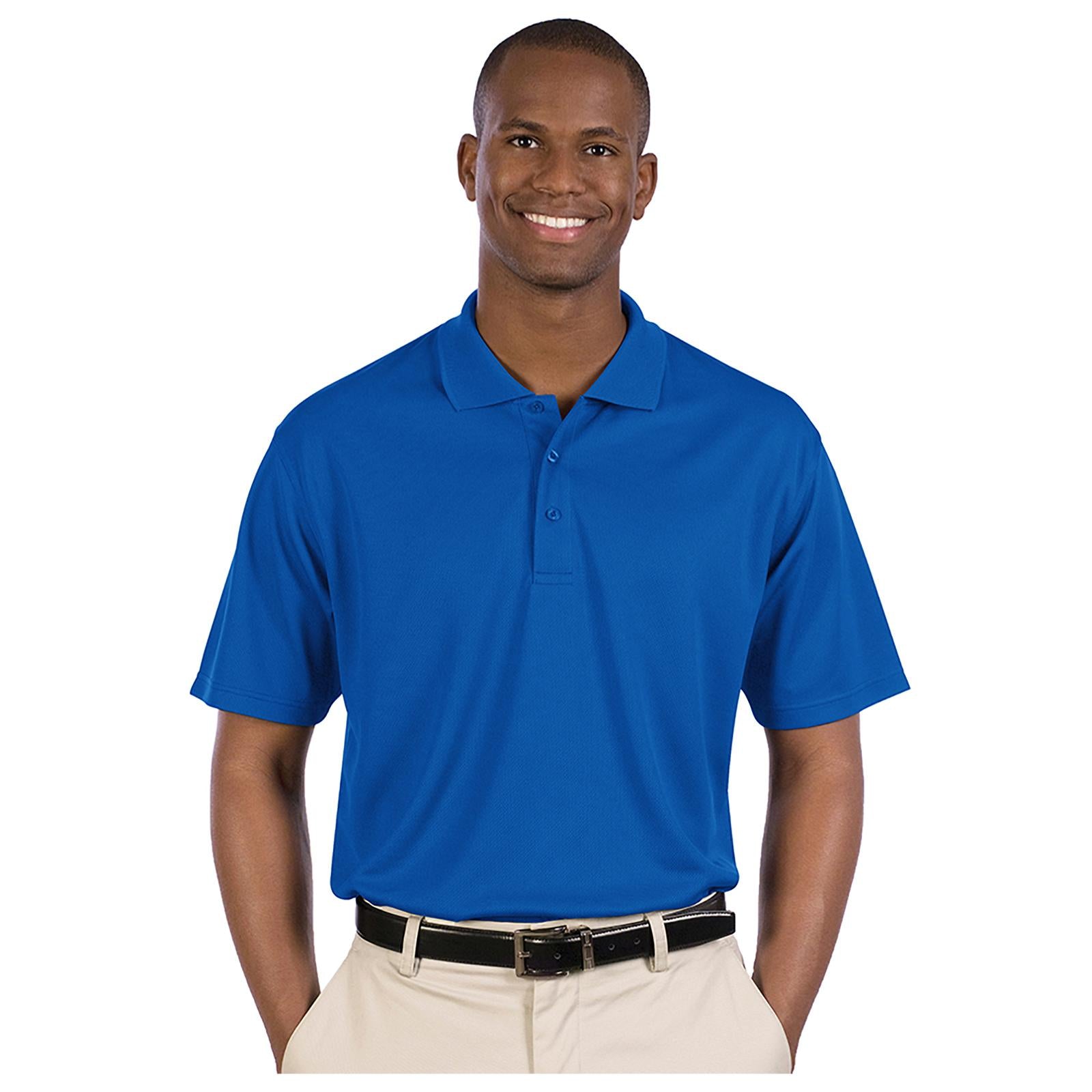 Front View of 001 - Royal OTTO Men's Performance Sport Shirt
