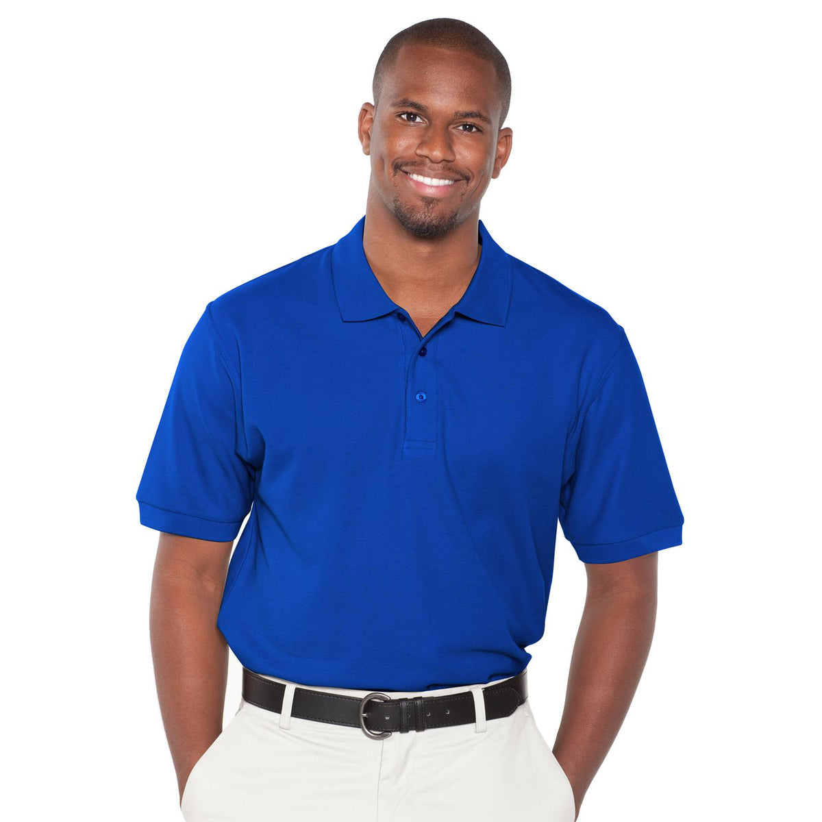 Front View of 001 - Royal OTTO Men's Premium Sport Shirt