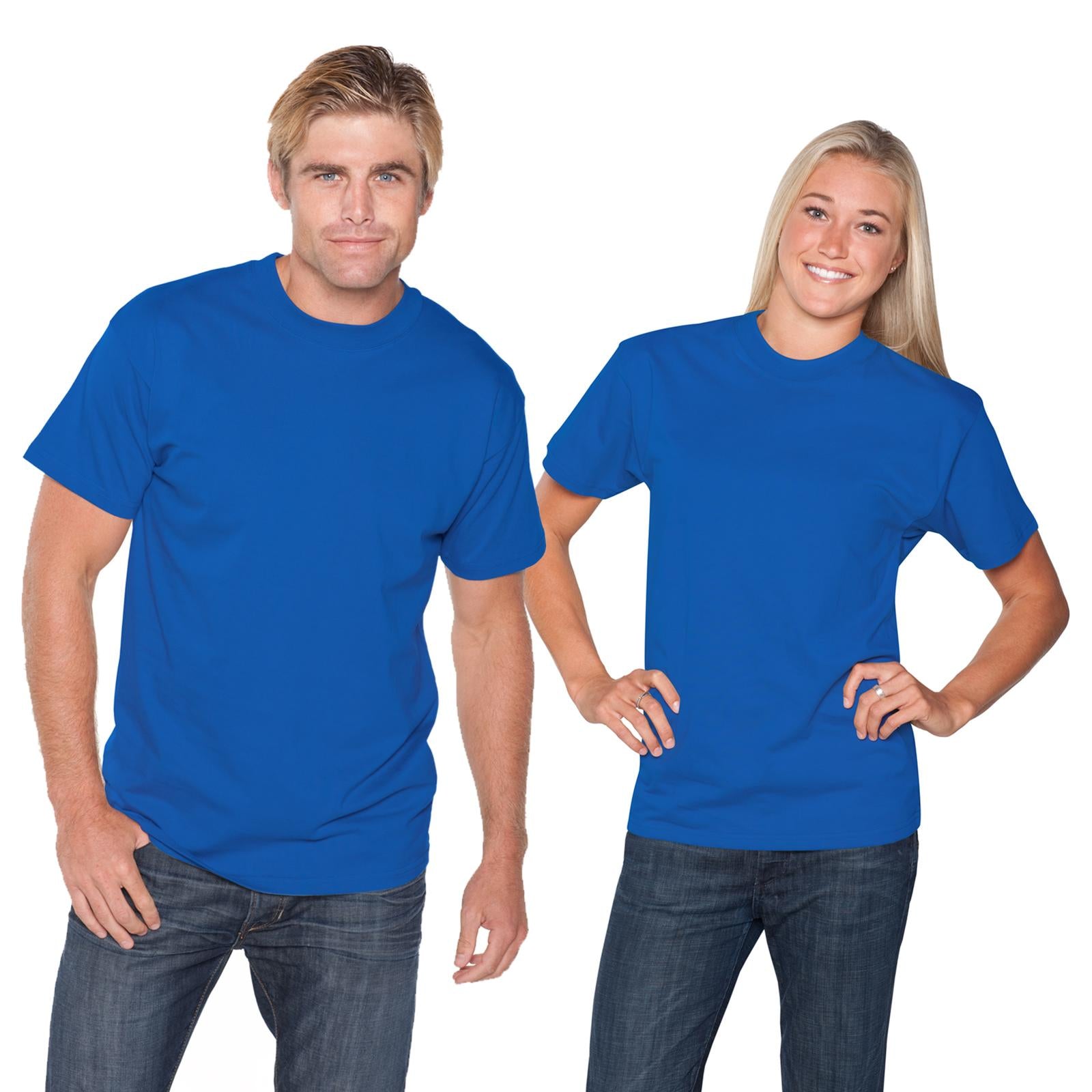 Front View of 001 - Royal OTTO Unisex Heavyweight Comfy Tee T-Shirt