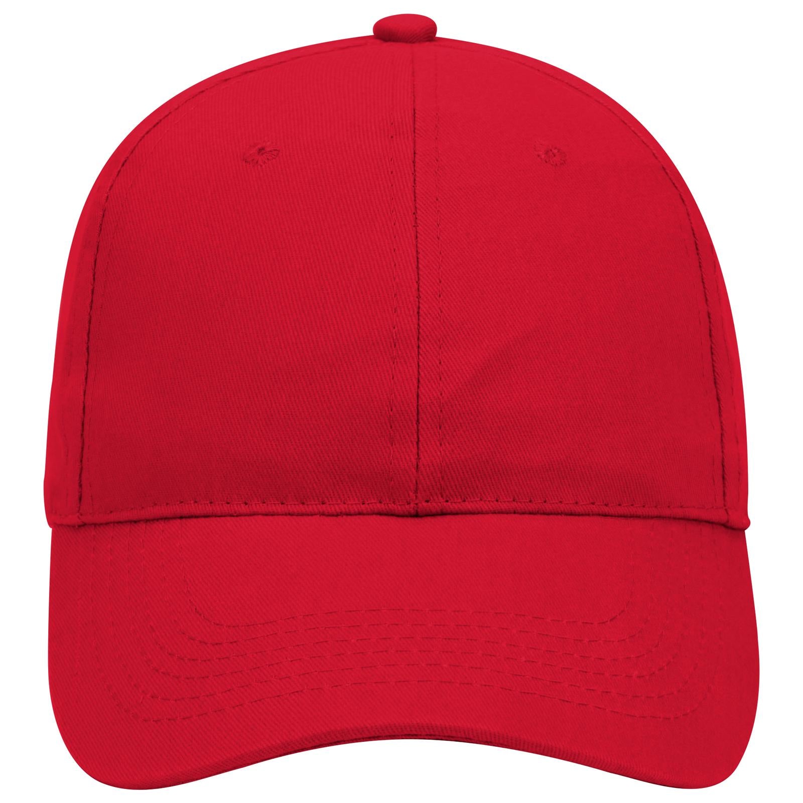 Right View of 002 - Red OTTO CAP 6 Panel Low Profile Baseball Cap