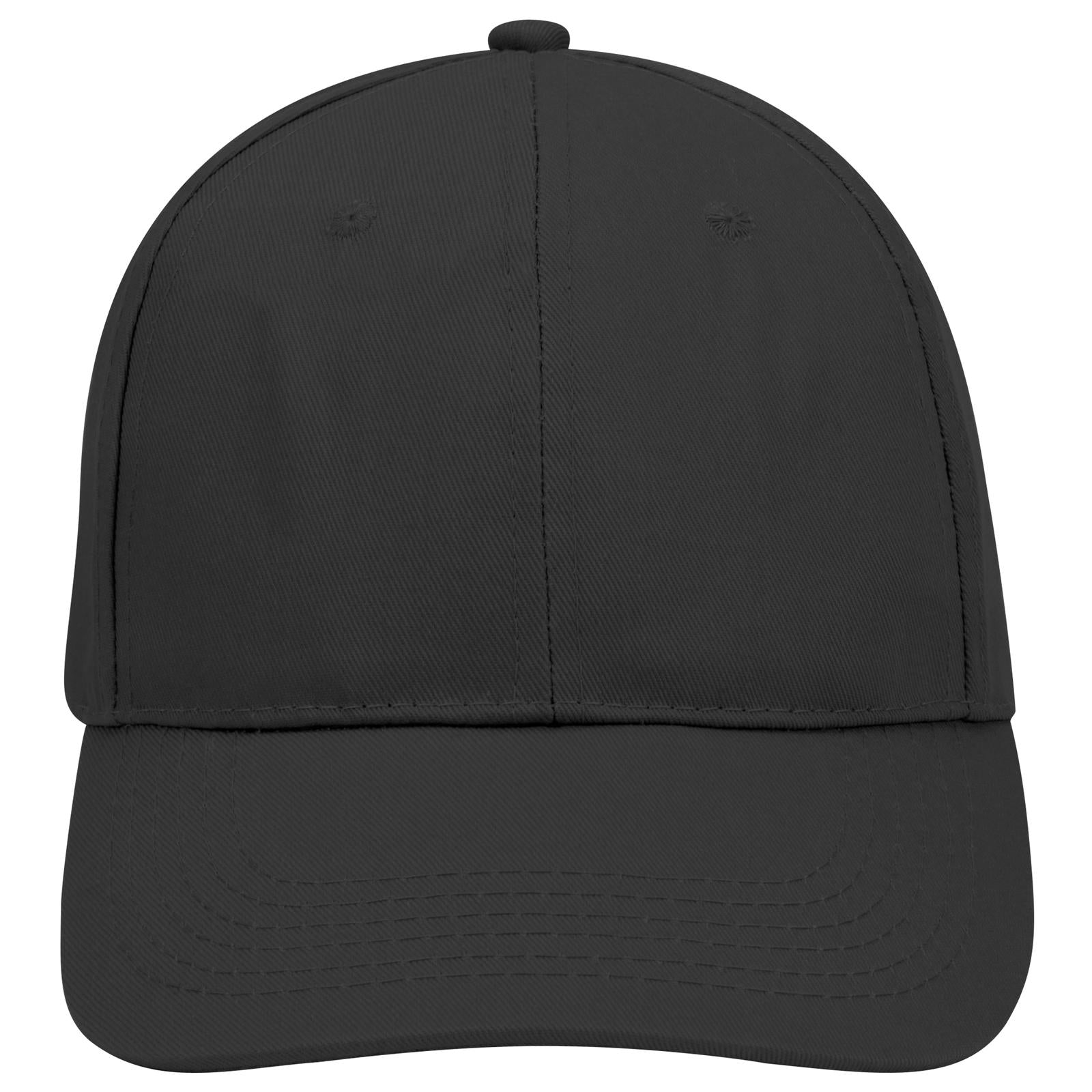 Right View of 003 - Black OTTO CAP 6 Panel Low Profile Baseball Cap