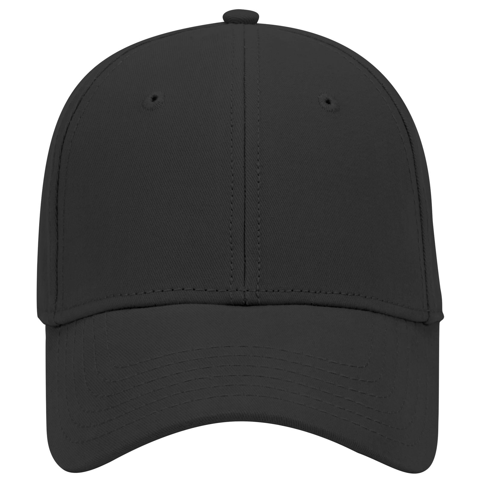 Right View of 003 - Black OTTO CAP 6 Panel Low Profile Baseball Cap